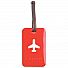 Kofferanhänger Happy Flight Square Luggage Tag rot