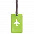 Kofferanhänger Happy Flight Square Luggage Tag grün