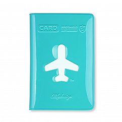 Kartenetui in blau für Kreditkarten, Visitenkarten ... mit Anti-Skimming-Folie von ALIFE Design.