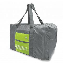 Faltbare Reisetasche in grün und grau von ALife Design.