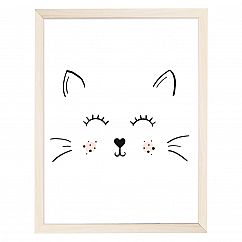 Das Artprint Poster von Eulenschnitt - Glückliche Katze.