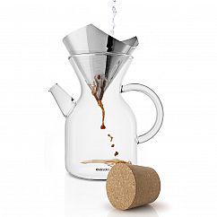 Eva Solo Kaffeekanne 1L mit Filter und Korkverschluss POUR-OVER