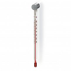 Fensterthermometer - Metallhalterung mit Thermometer aus Glas - FAIRWERK