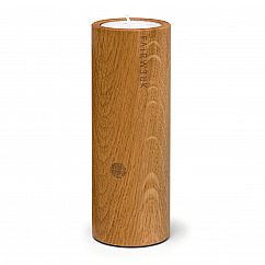 Zündkerze - Teelichthalter aus Holz mit Feuerzeug-Versteck - FAIRWERK Design - Zylinder