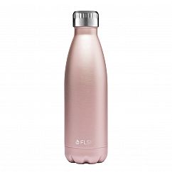 Thermosflasche FLSK aus Edelstahl 500 ml - Modell in zartem roségold (zartes rosa)