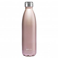 FLSK Thermosflasche MDNGHT aus Edelstahl 750 ml - rosa - roségold