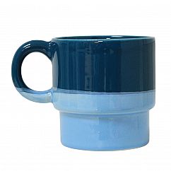 Becher aus Keramik, 005 blau