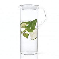 Glaskaraffe mit 1,2 Liter Volumen. Wasserkaraffe, Glaskrug, ... CAST von KINTO Design.