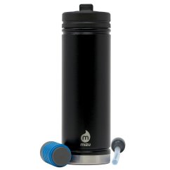 Thermosflasche V7 360 Filter Kit - Isolierflasche aus doppelwandigem Edelstahl - für kalte und heiße Getränke - mit Wasserfilter und Strohhalmfunktion.