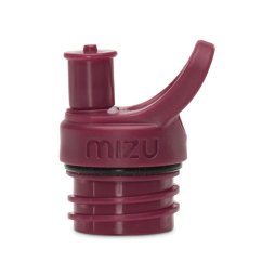 Der dunkelrote Sport Cap macht aus einer MIZU Trinkflasche M4, M5 oder M8 eine praktische Sporttrinkflasche mit Push & Pull Flaschenverschluss.