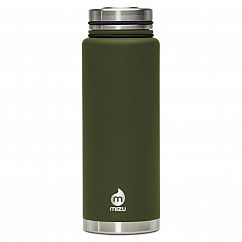 Thermosflasche V12 Edelstahl 1080ml Army green (Armee grün) von MIZU Design.