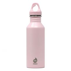 Trinkflasche 0,5 L aus Edelstahl in rosa von MIZU Design! Modell M5 soft pink.