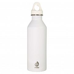 Edelstahl Trinkflasche M8 Enduro in weiß von MIZU Design.
