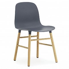 Stuhl Form Chair, Eiche/blau
