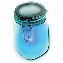 Solarleuchte im Glas - Sun Jar Blue
