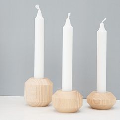 Kerzenständer aus Holz TAKKS 3er-Set