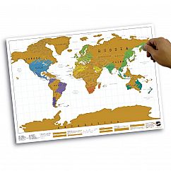 Scratch Map Rubbel Weltkarte