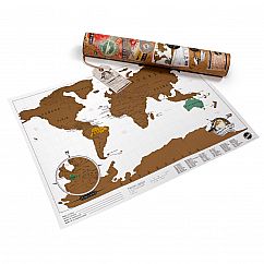Scratch Map Rubbel Weltkarte, Travel Editon