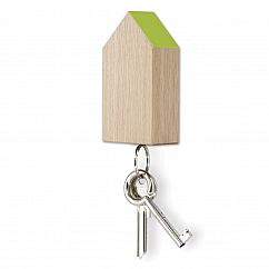 Schlüsselhaus magnetic aus Eiche mit hellgrünem Dach von side by side.
