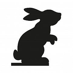 Silhouette Hase von side by side Design - für Kresseschale oder Keksschale