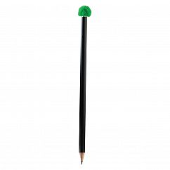 Bleistift mit Pompon-Magnet, grün